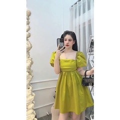 VÁY XANH LI NGỰC NƠ SAU