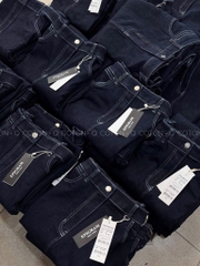 CHÂN VÁY DÀI JEAN NỮ CHỈ NỔI XẺ SAU SẴN