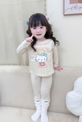 SET 2 BỘ DÀI MÈO HELLO KITTY TONE BE BÉ GÁI SẴN (SALE 99k)