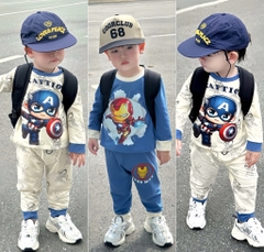 SET 2 BỘ DÀI IRONMAN CAPTION SIÊU NGẦU BÉ TRAI