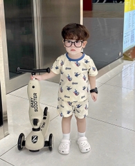 SET 2 BỘ CỘC TAY AVENGERS TONE XANH DƯƠNG BÉ TRAI