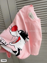 ÁO PHÔNG IN 2 MẶT SÓC LOONEY NỮ