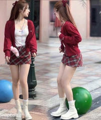 ÁO LEN CARDIGAN MẬN CÚC TAY NỮ THU ĐÔNG SẴN