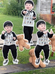 BỘ DÀI ÁO COTTON QUẦN CHÂN CUA MICKEY BÉ TRAI (SALE 59k)