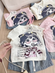 SET ÁO REN JEAN LỬNG BÉ GÁI (XẢ 69k)