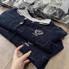 ÁO LEN PHỐI SƠ MI TIỂU THƯ NỮ THU ĐÔNG SẴN