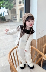 SET 2 BỘ DÀI TỔ ONG BÈO TIM BÉ GÁI SẴN (sale 85k)