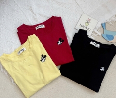 SET 3 ÁO ĐỎ VÀNG ĐEN THÊU MICKEY NỮ THU ĐÔNG SẴN