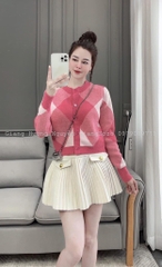 ÁO LEN CARDIGAN TRÁM HỒNG - BE - ĐEN ( XẢ 79k)