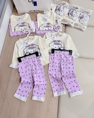 SET BỘ DÀI REN QUẦN TÍM BÉ GÁI SẴN