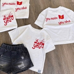 SET BỘ YÊU NƯỚC YÊU NHÀ MIX SOOC BÉ TRAI