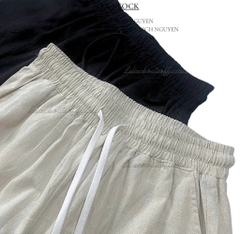 SET 2 QUẦN SUÔNG ĐEN BE CHUN DÂY NỮ