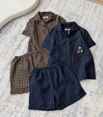 BỘ PIZAMA CỘC KẺ IN MICKEY NỮ SẴN (SALE 70k)