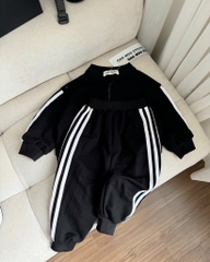 SET BỘ DÀI ĐEN SỌC TRẮNG BÉ TRAI