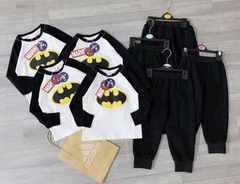 BỘ SIÊU NHÂN MARVAL DÀI TAY ĐỎ PHỐI GHI - BATMAN TRẮNG PHỐI ĐEN