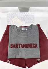 SET ÁO THÊU MIX JEAN ĐỎ KÈM TAG SẴN