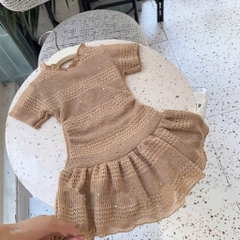VÁY REN MỀM CỔ BÈO 2 MÀU BÉ GÁI