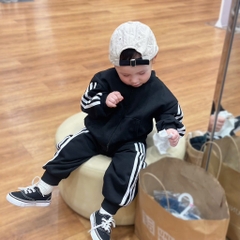 SET BỘ DÀI ĐEN SỌC TRẮNG BÉ TRAI