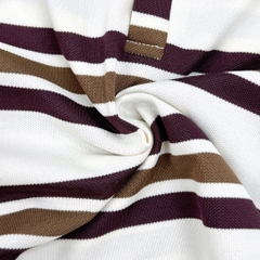 SET BỘ DÀI ÁO POLO KẺ NÂU QUẦN SUÔNG NÂU BÉ TRAI