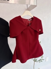 ÁO CỘC CHOÀNG VAI HAI LỚP LI EO KÈM TAG NỮ SẴN (SALE 129k)
