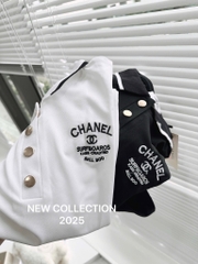 ÁO POLO CHANEL CỘC TAY CỔ BO CÚC ĐỒNG NỮ SẴN