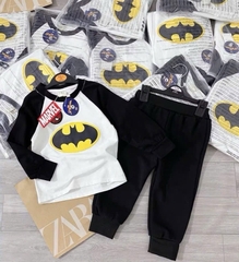 BỘ SIÊU NHÂN MARVAL DÀI TAY ĐỎ PHỐI GHI - BATMAN TRẮNG PHỐI ĐEN