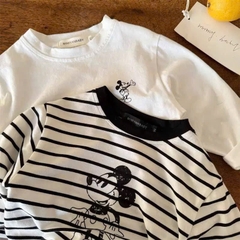 SET 2 ÁO MICKEY DÀI TAY BÉ TRAI BÉ GÁI SẴN