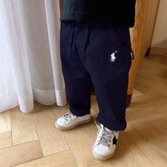 SET 3 QUẦN DÀI KAKI THÊU NGỰA BÉ TRAI