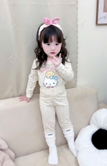 SET 2 BỘ DÀI MÈO HELLO KITTY TONE BE BÉ GÁI SẴN (SALE 99k)