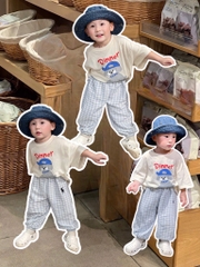 SET 3 QUẦN KẺ DÀI CHỐNG MUỖI BÉ TRAI