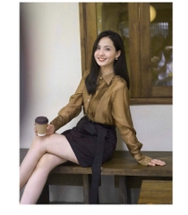 ÁO SƠ MI GU TƠ LY CÁ VAI CÚC TRAI NỮ