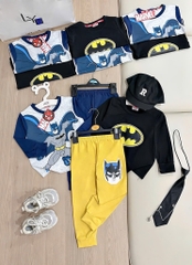SET 2 BỘ BATMAN VÀNG ĐEN DÀI BÉ TRAI