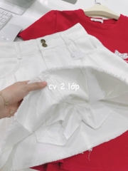 SET JEANS LI 2 LỚP MIX ÁO ĐỎ MÈO NỮ SẴN