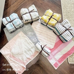 ĐỒ PHÒNG TẮM - SET 5 KHĂN TẮM XUẤT NHẬT