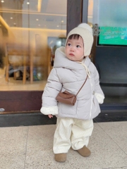 ÁO PHAO MŨ LÓT LÔNG DƯ XỊN DÀI TAY BÉ TRAI BÉ GÁI SẴN