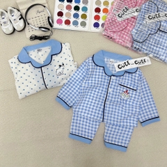 SET 2 BỘ ĐŨI DÀI PIZAMA 2 MÀU BÉ TRAI BÉ GÁI
