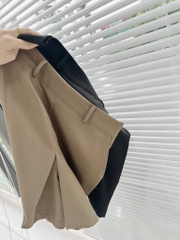 QUẦN VÁY LI TRƯỚC 2 MÀU ĐEN NÂU NỮ SẴN (ĐEN XẢ 69k)