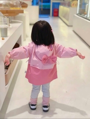 ÁO GIÓ LAMB DONNE MÀU HỒNG BÉ GÁI