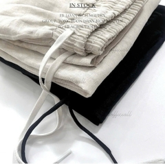 SET 2 QUẦN SUÔNG ĐEN BE CHUN DÂY NỮ