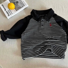 SET 4 ÁO POLO DÀI TAY CAO CẤP BÉ TRAI SẴN