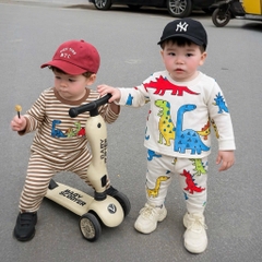 SET 2 BỘ DÀI KHỦNG LONG CHẤT XƯỢC BÉ TRAI (SALE 86k)