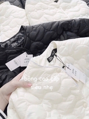 ÁO PHAO NỮ ZR TRẦN TIM TÚI CÁCH ĐIỆU 2 MẦU THU ĐÔNG SẴN(SALE 169k)