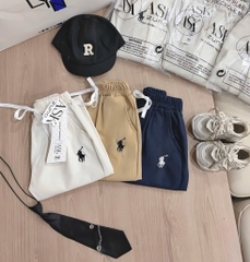 SET 3 QUẦN DÀI KAKI THÊU NGỰA BÉ TRAI