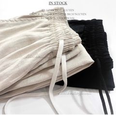 SET 2 QUẦN SUÔNG ĐEN BE CHUN DÂY NỮ