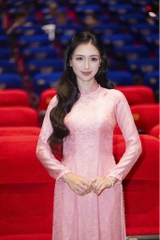 SET ÁO DÀI TƠ HỒNG NỮ