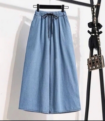 QUẦN BÒ GIẤY ỐNG SUÔNG 2 MÀU NỮ