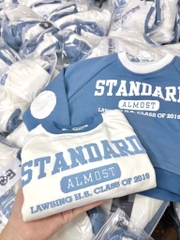 SET 2 BỘ DÀI NỈ HÀN STANDARD TRẮNG PHỐI XANH BÉ TRAI