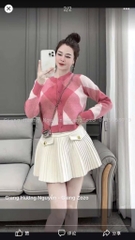 ÁO LEN CARDIGAN TRÁM HỒNG - BE - ĐEN ( XẢ 79k)