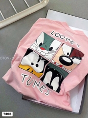 ÁO PHÔNG IN 2 MẶT SÓC LOONEY NỮ