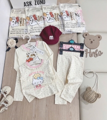 SET 2 BỘ DÀI MÈO HELLO KITTY TONE BE BÉ GÁI SẴN (SALE 99k)